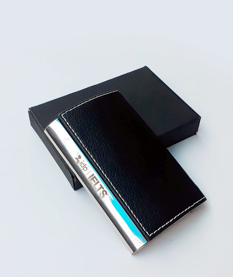 Custom Business Card Holder with Logo and Name