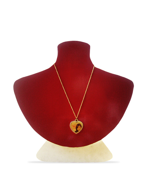 Photo Pendant Golden Heart Shape Gift Buy Shop Send Online Kathmandu Nepal