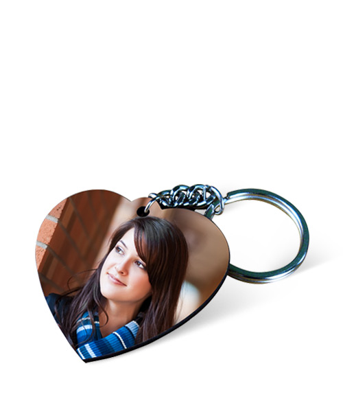 MDF Heart Photo Keychain Gift Buy Shop Send Online Kathmandu Nepal