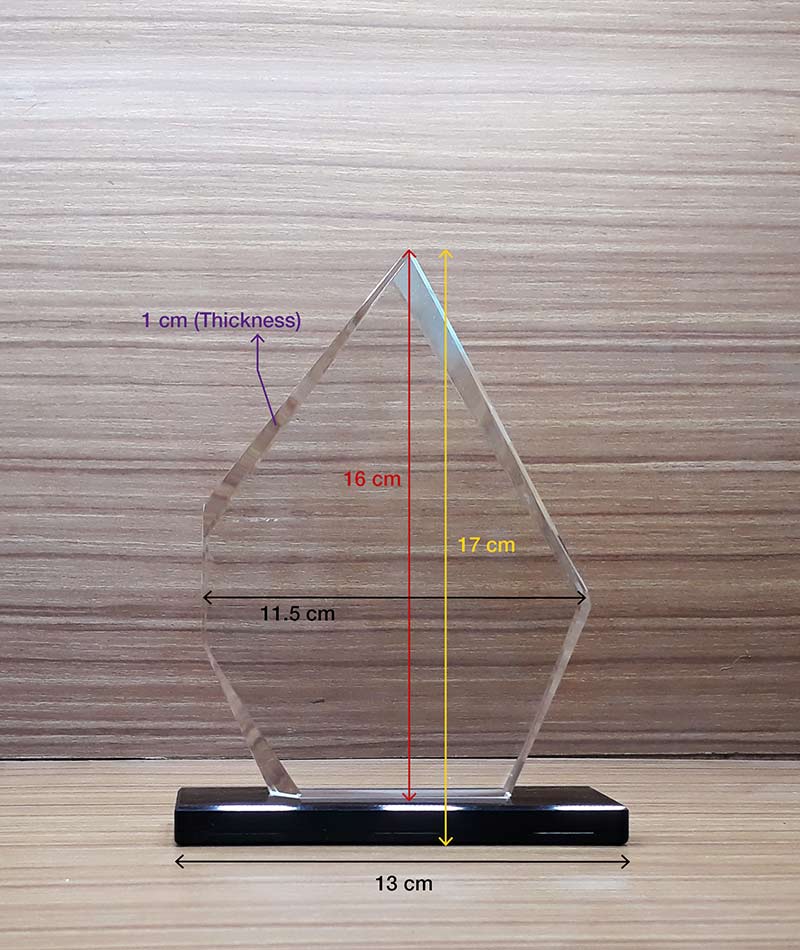 Crystal Award Trophy