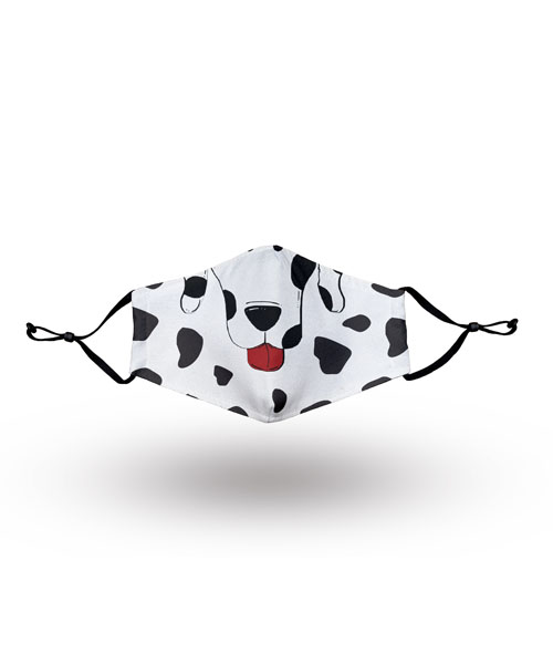 Animal Pattern White and Black Spot Cute Dog Nose Face Mask