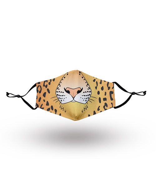 Animal Pattern Leopard Nose Yellow and Black Spots Mask