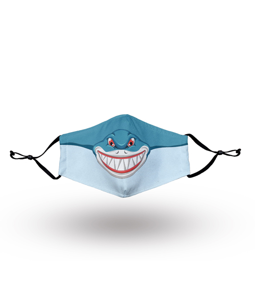 Animal Pattern Shark Smiling Face Mask