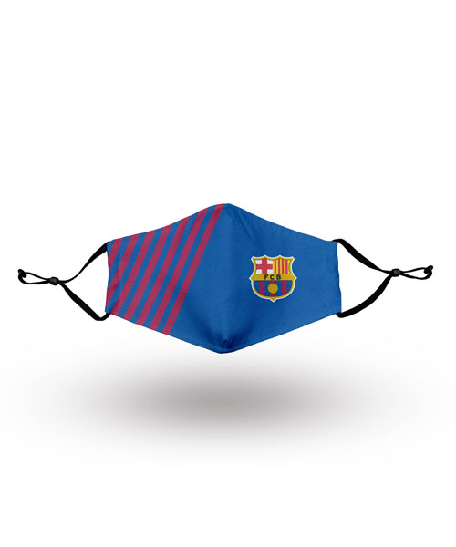 FC Barcelona Mask Blue and Red Stripes