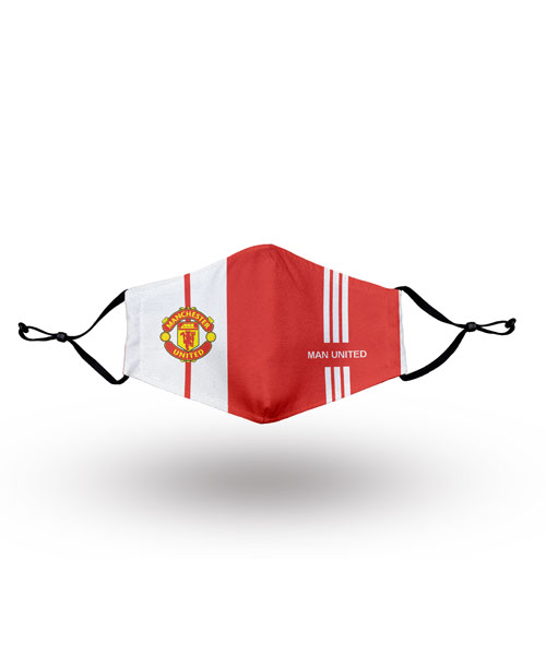 Manchester United FC Red and White Mask
