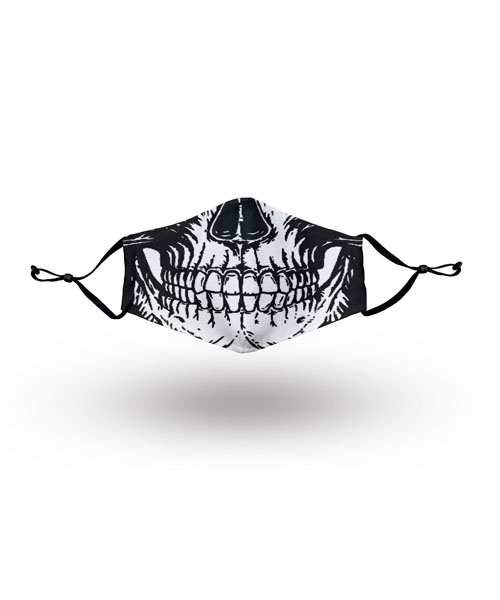 Skull Face Mask showing Teeth