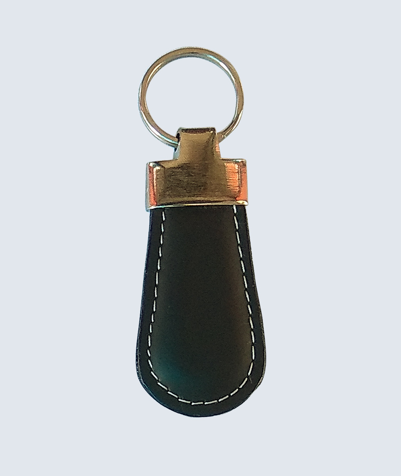 Elegant Custom Leather Keyring for Corporate Gifts