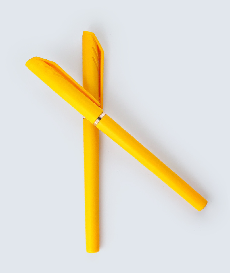 Giveaway Yellow Ball Pen Gift with Cap