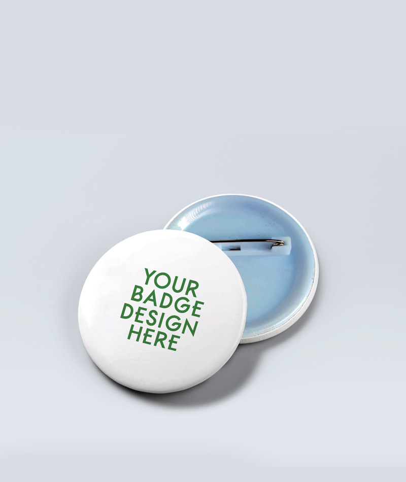 Custom Print Round Pin Badge Button
