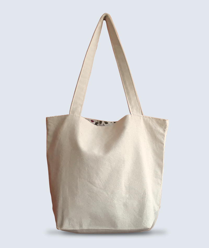 Custom cotton tote bag printed with company logo