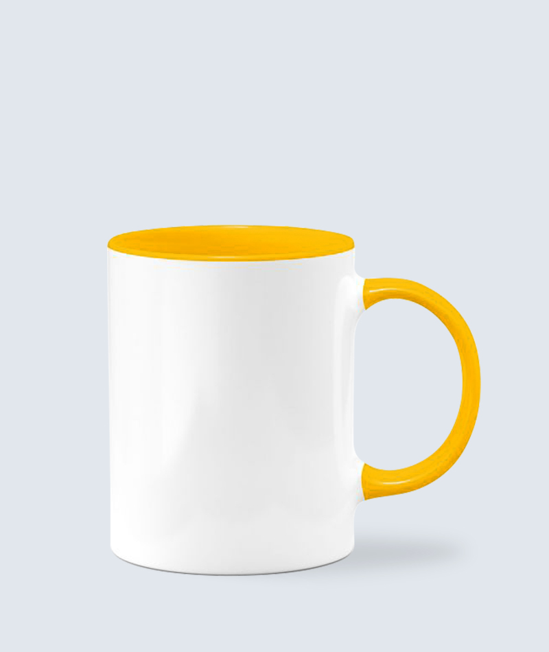 Handle Color Yellow Coffee Mug