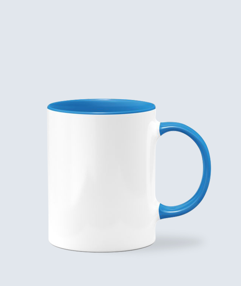 Inside Color Light Blue Custom Printed Cup