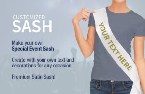 Customized Sash for Events