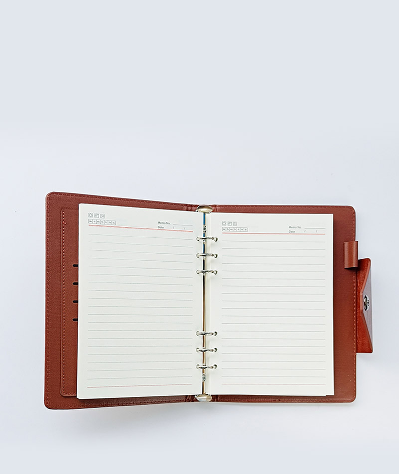 Executive Ring Binder Folder Notebook with Magnetic Lock