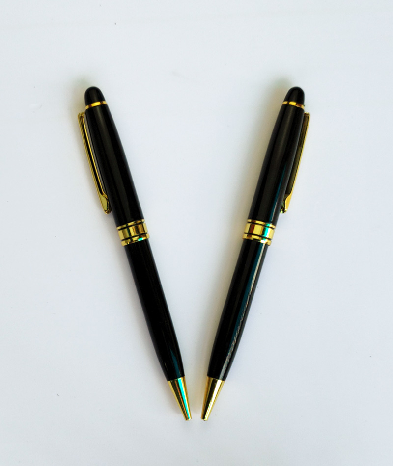 Custom Engraved High Gloss Black Classic Ballpoint Pen