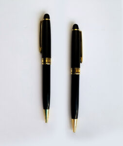 Custom Engraved High Gloss Black Classic Ballpoint Pen