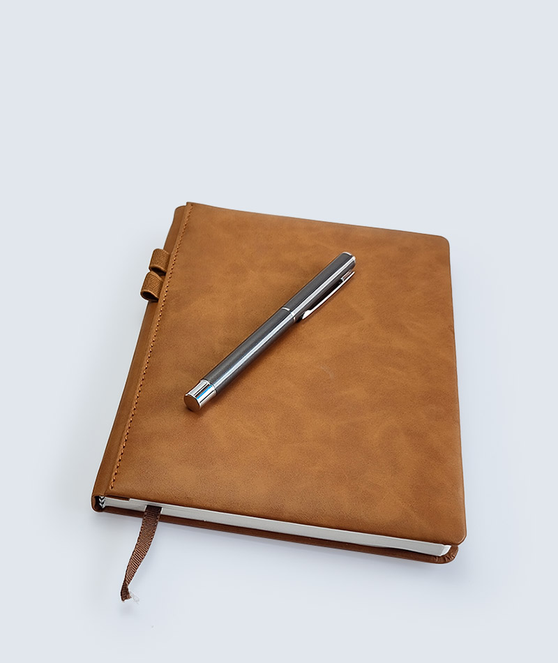 Personalized Notebook with Pen Holder