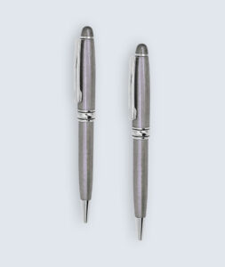 Metal Grey Body Ballpen, Business Giveaway and Promotional Gift
