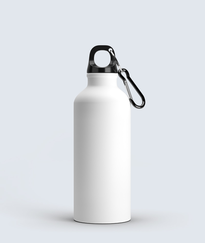 White Aluminum Water Bottle 750ml