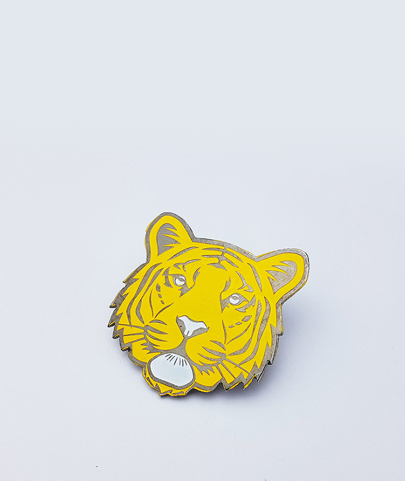 Tiger Logo Lapel Badge