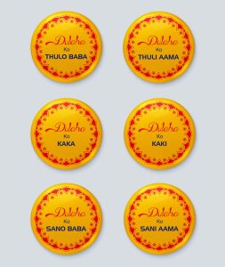 Wedding Badge Set for Janti and Family