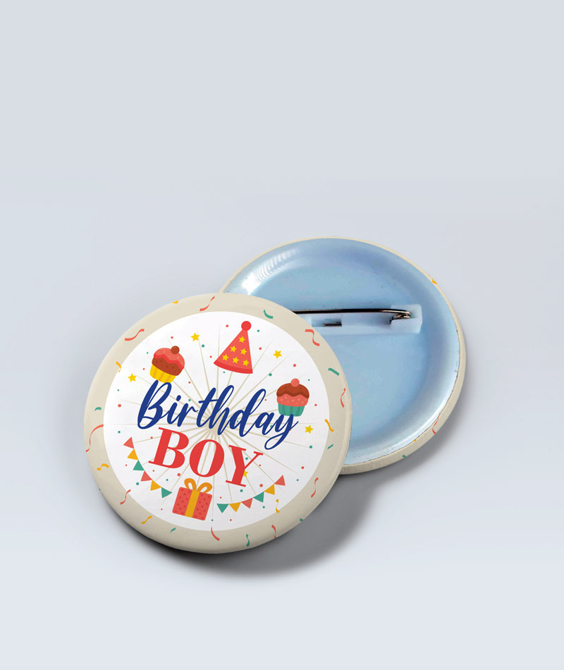 Birthday Boy Pin Badge