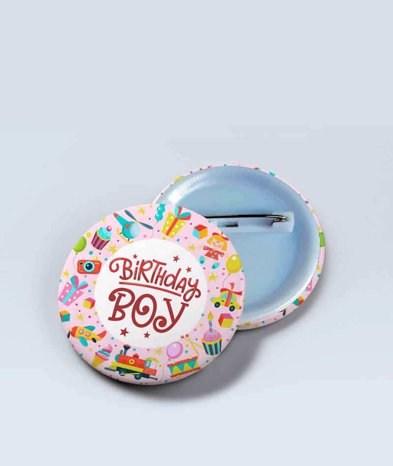 Birthday Boy Pin Badge for Kids