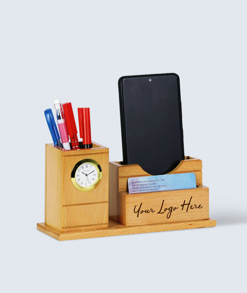Personalized Wooden Desk Organizer