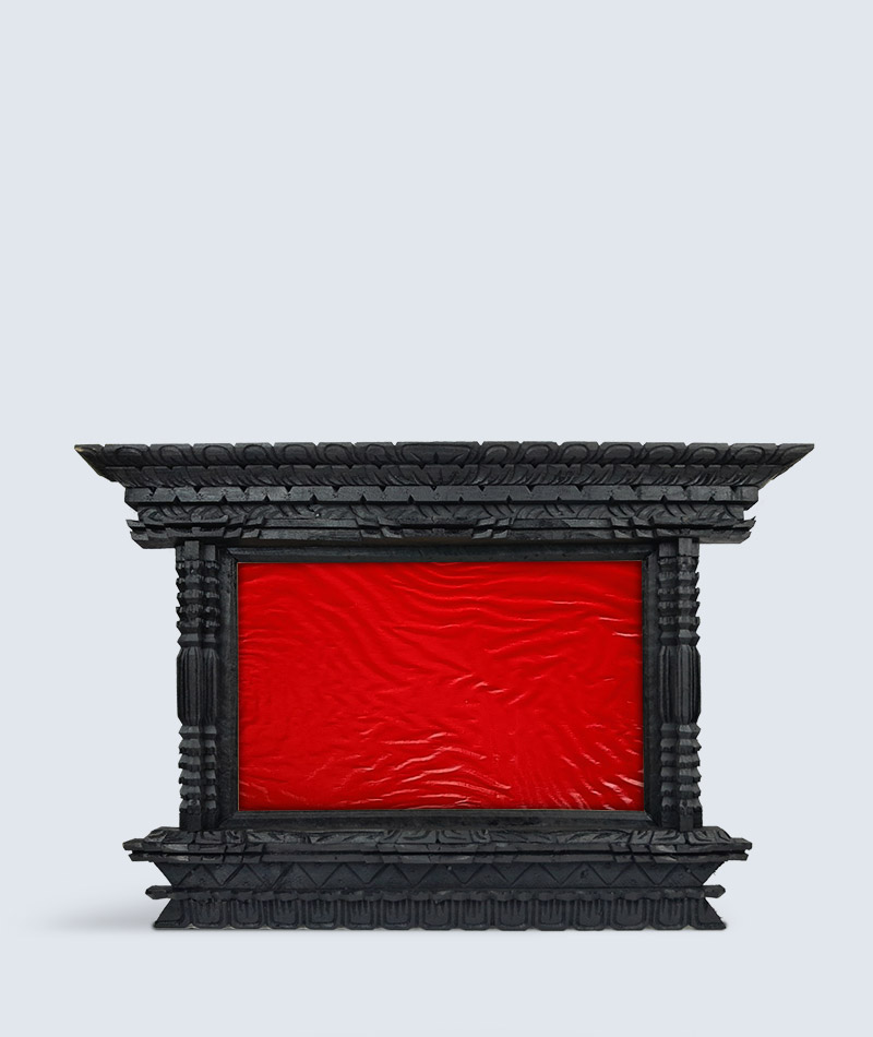 Handmade traditional Nepali wooden frame A4 size, keepsake memento