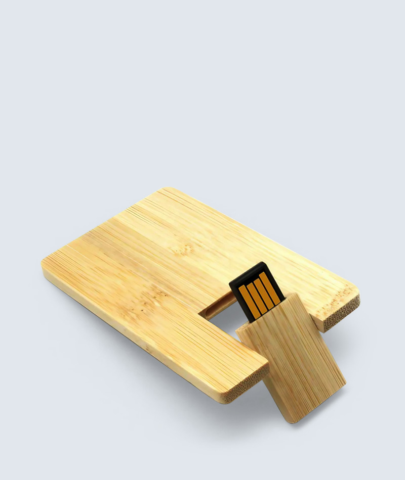 Bamboo Card Type ECO USB Pendrive