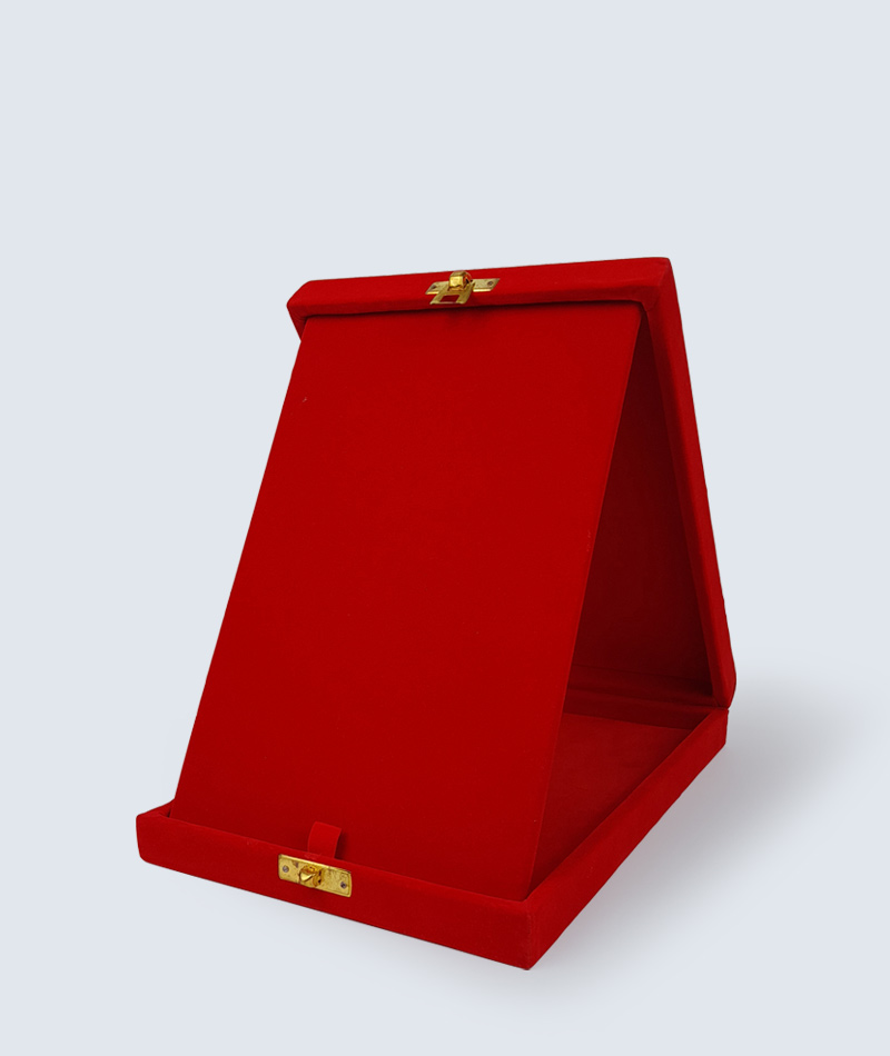 Handmade Red Velvet Box, Love Token Keepsake, TOL 028