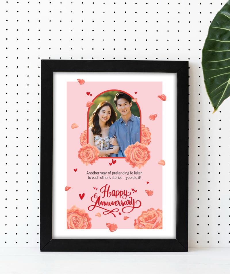 Personalized Anniversary Photo Frame Gift