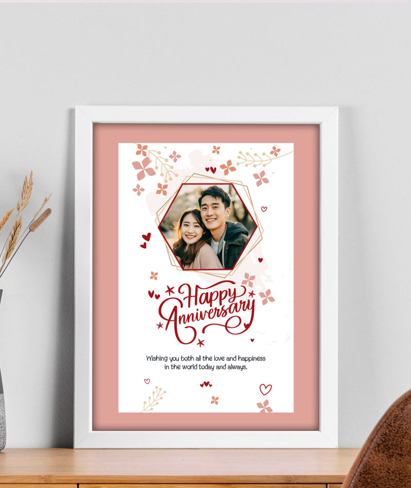 Personalised Anniversary Photo Frame Gift