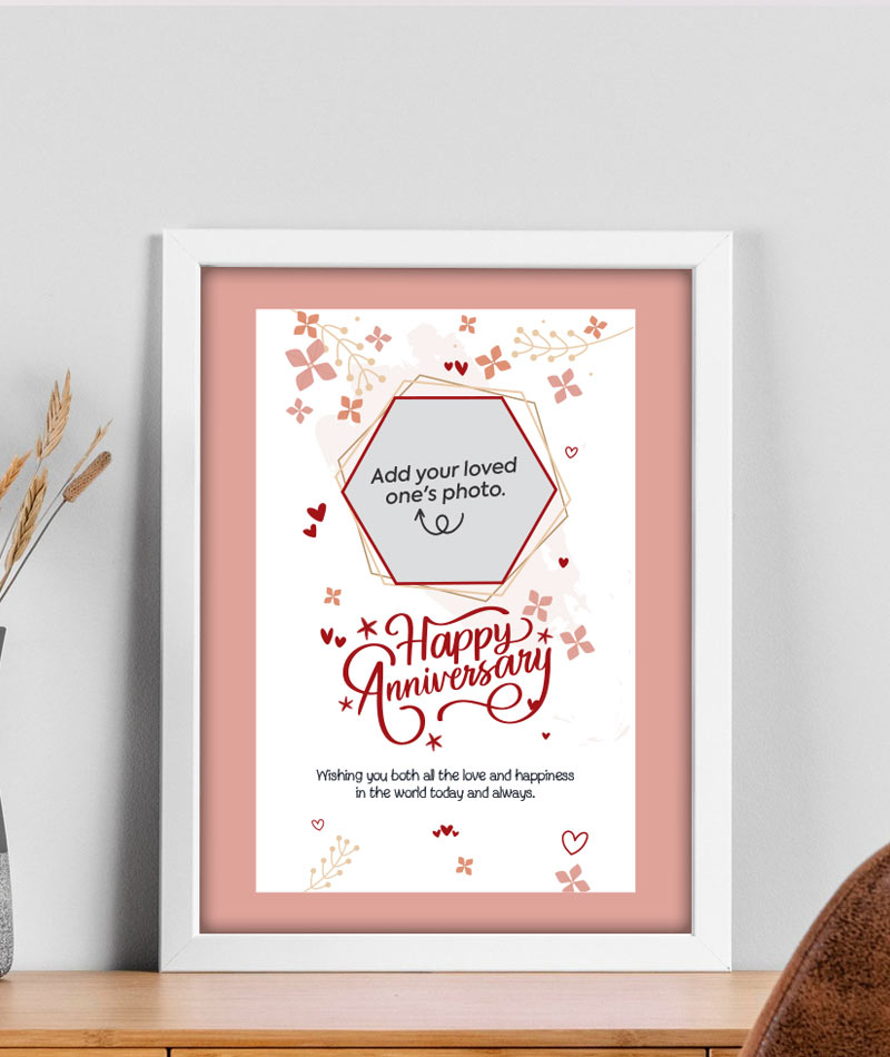 Personalised Anniversary Photo Frame Gift