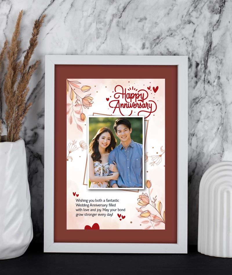 Personalized Anniversary Photo Frame Gift