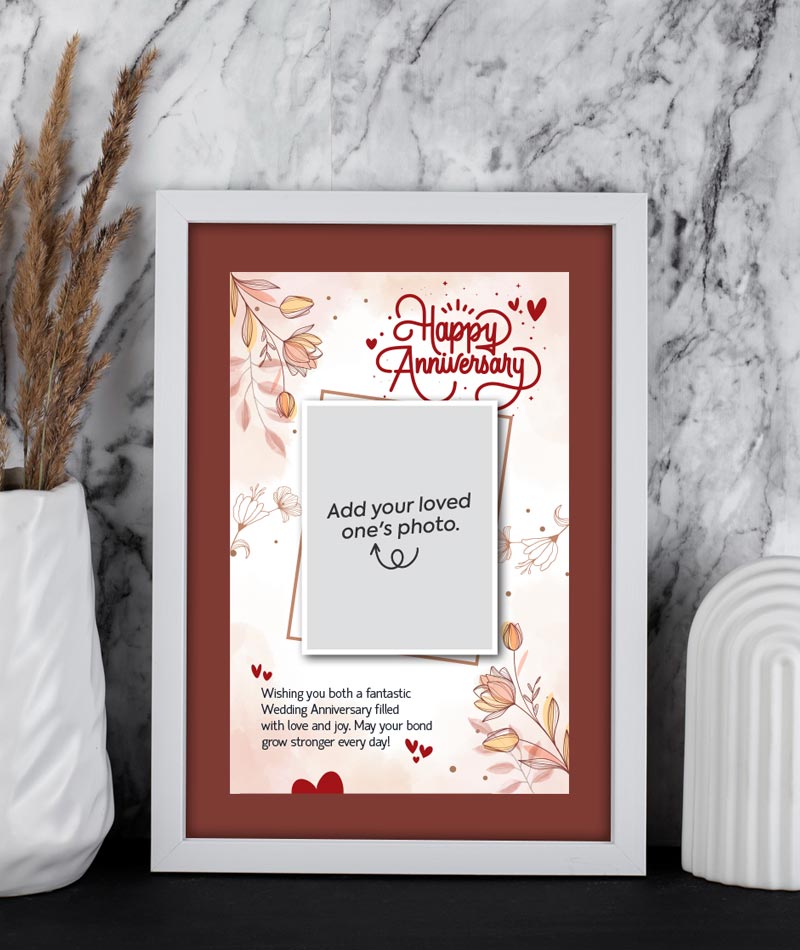 Personalized Anniversary Photo Frame Gift