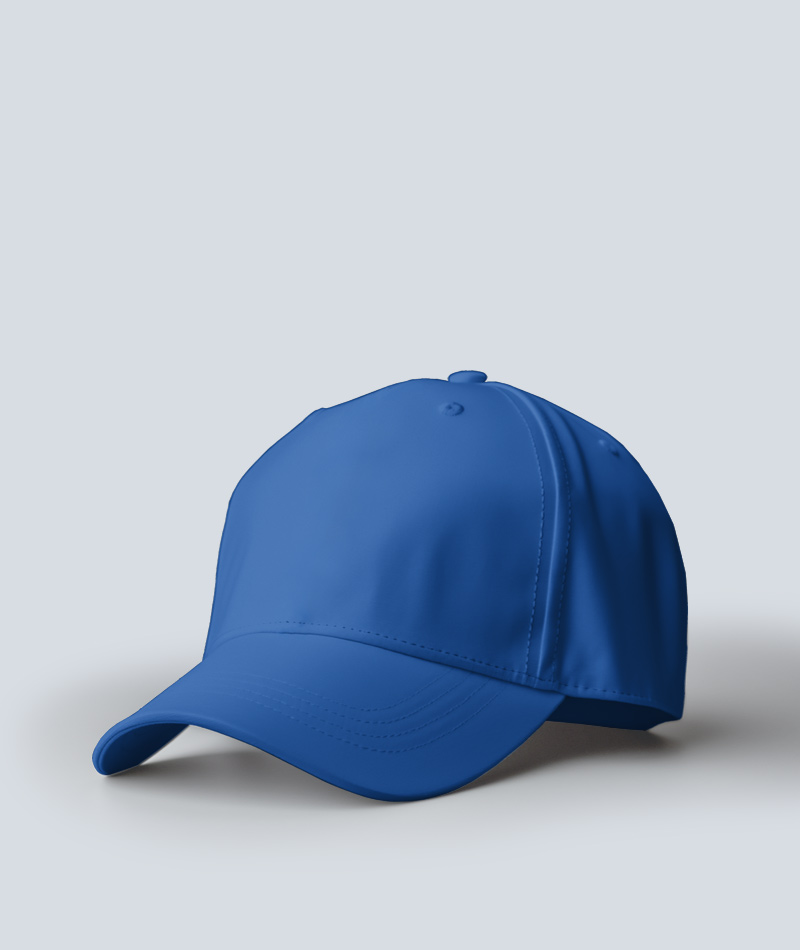 Custom cap for event branding with logo print, front view