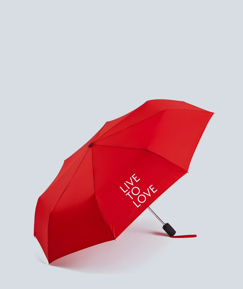 Custom Red Umbrella