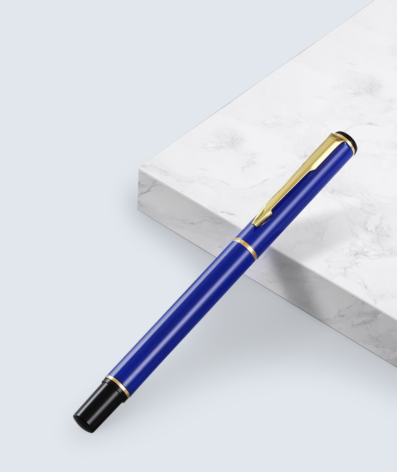 Premium Blue Metal Ballpoint Pen