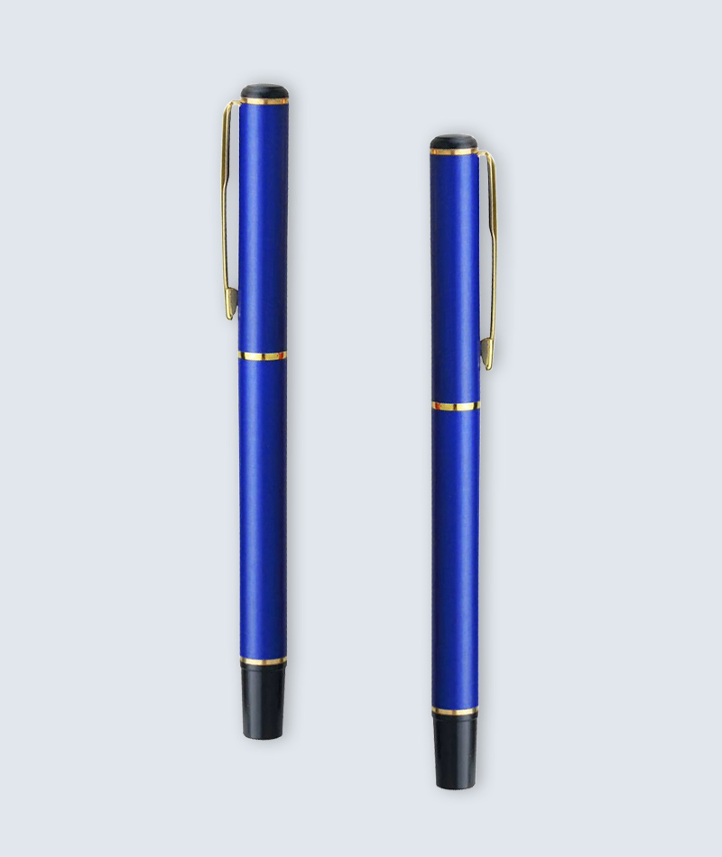 Premium Blue Metal Ballpoint Pen