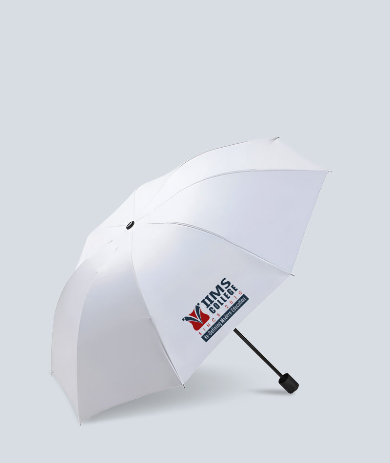 White Promotional Folding Umbrella
