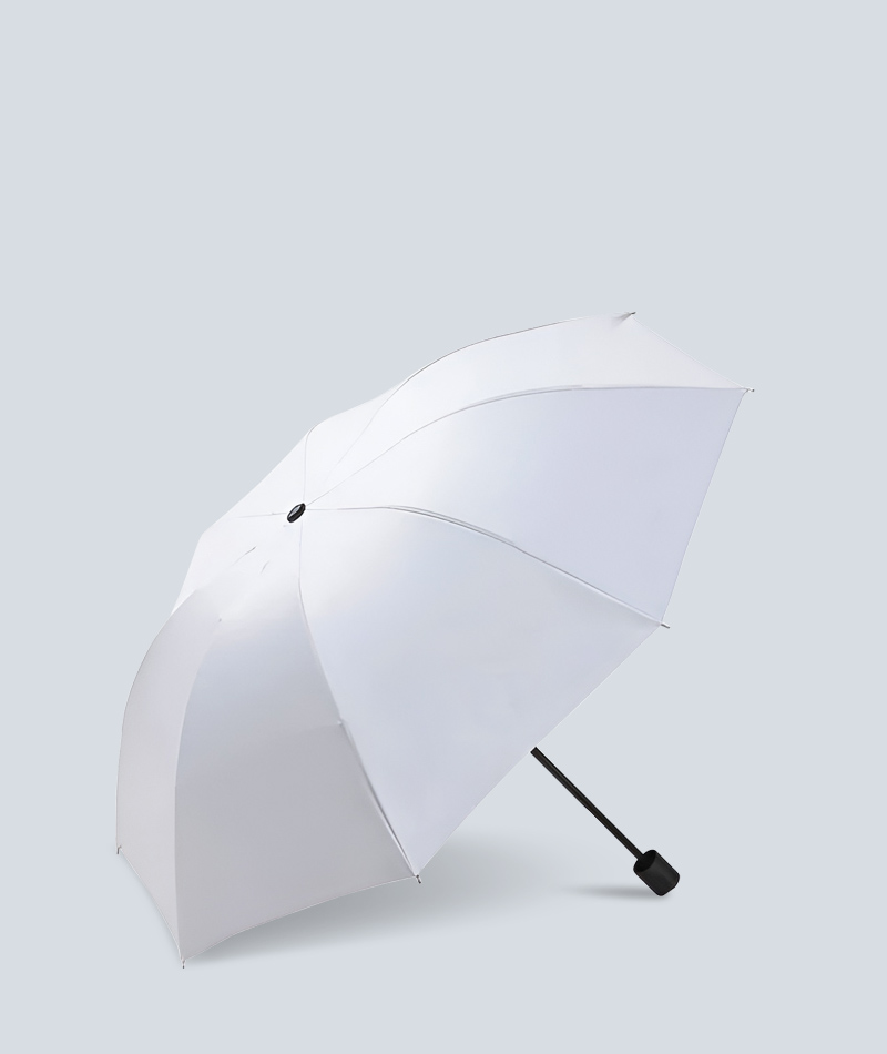 White Promotional Folding Umbrella