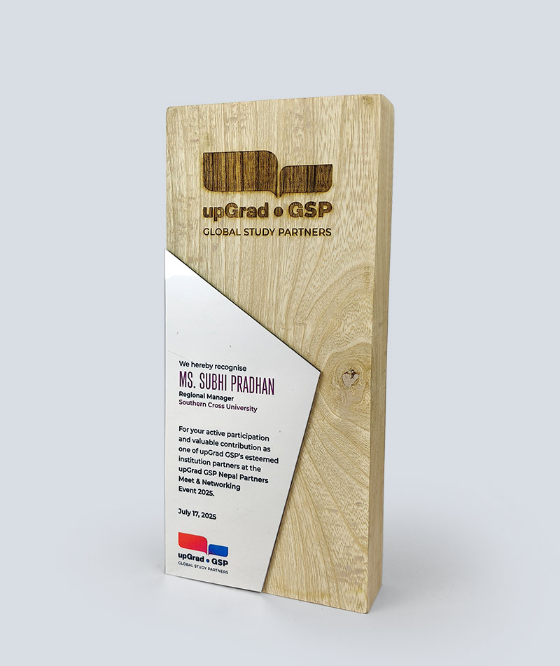 Custom Wooden Award