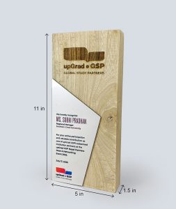 Custom Wooden Award