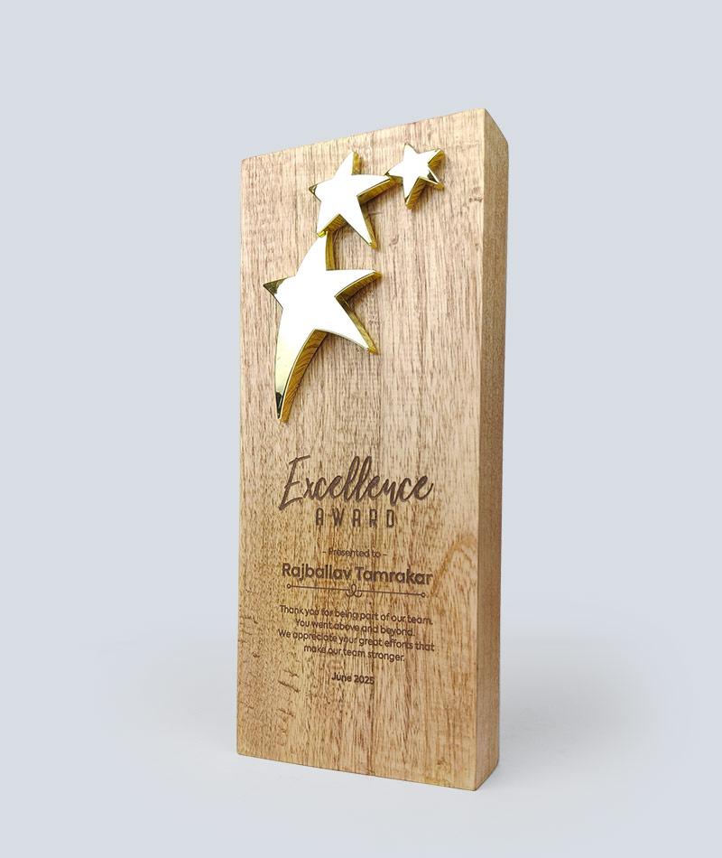 Wooden Trophy Award
