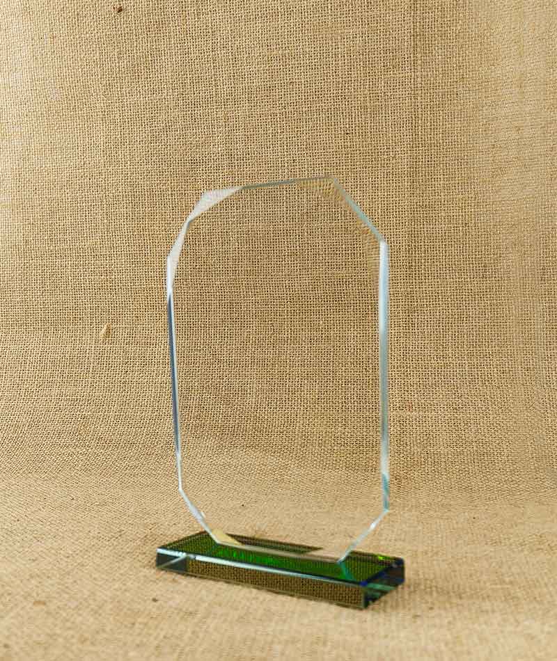 Clear Crystal Plaque Award