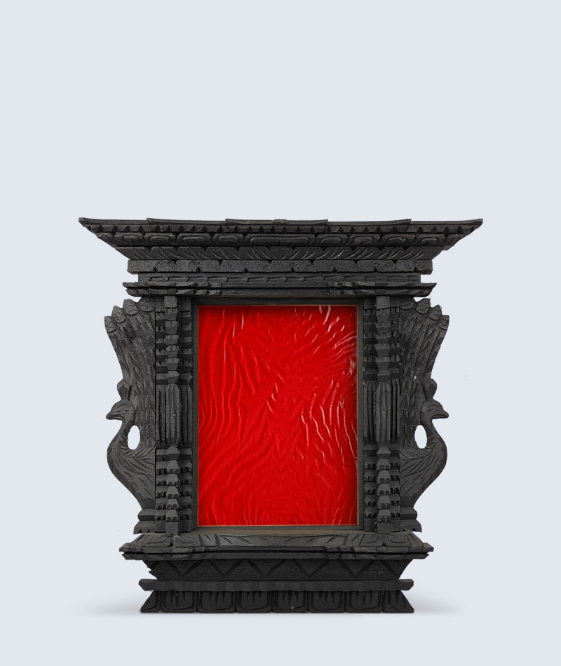 Handmade Nepali wooden Mayur frame A5 size, recognition and award