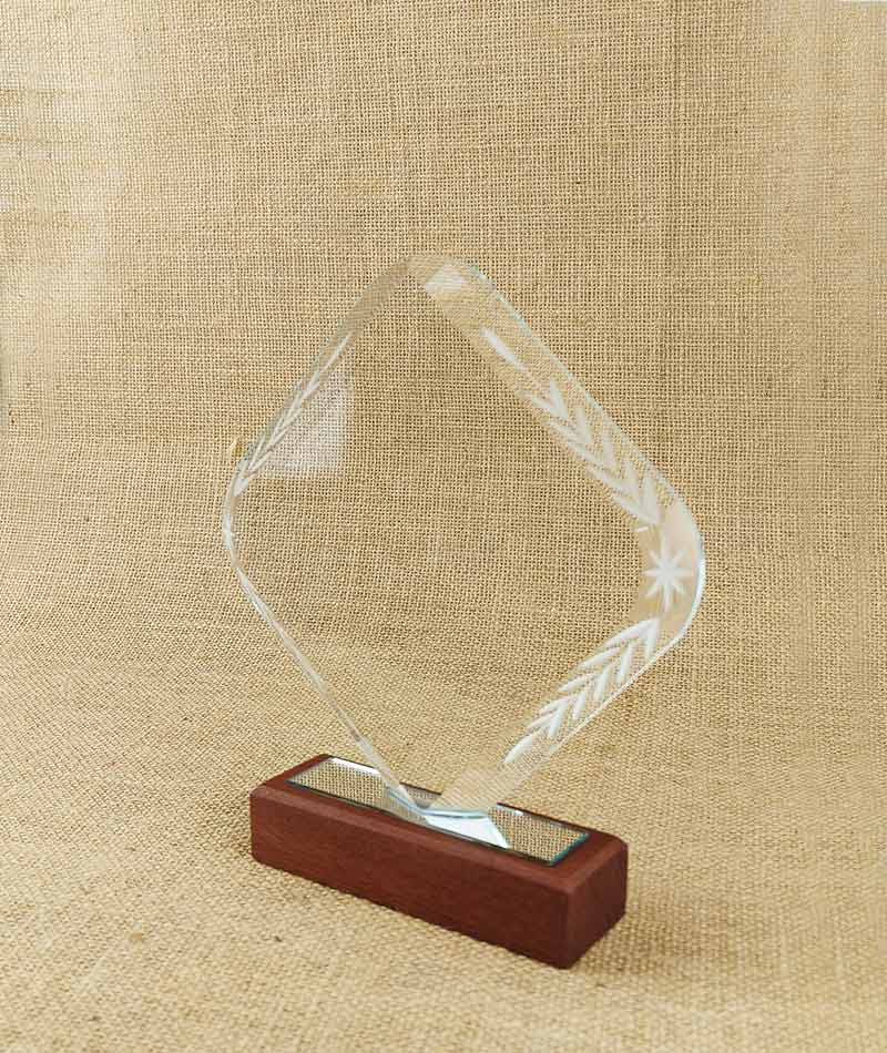 Diamond Shape Crystal Award