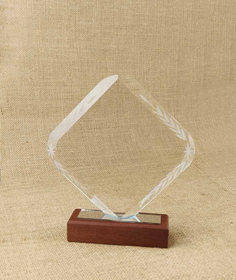 Diamond Shape Crystal Award