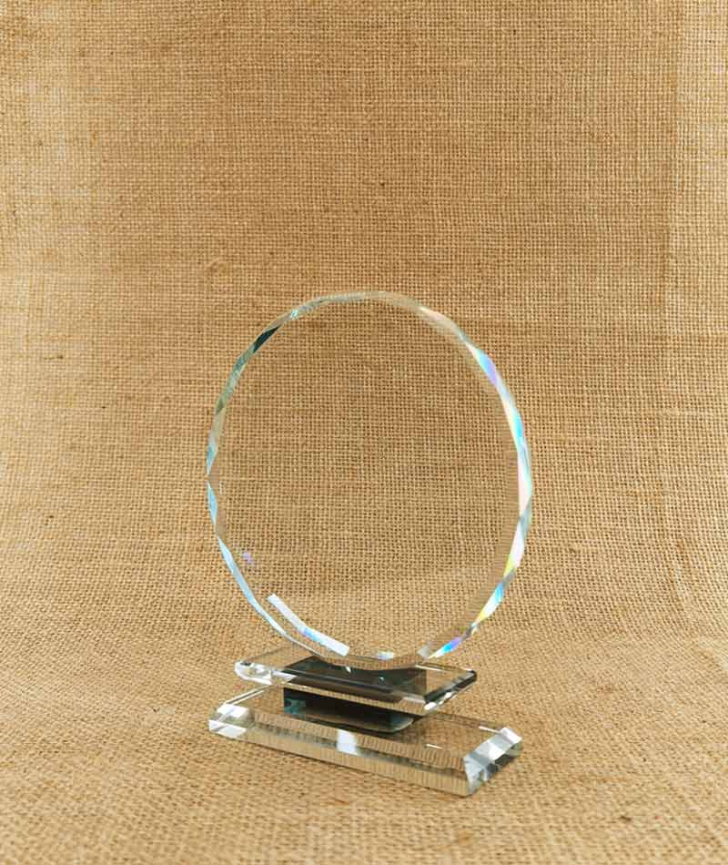Round Crystal Recognition Award
